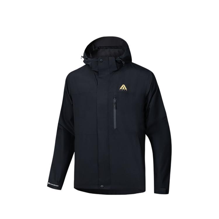 安踏 水壳冲锋衣丨男防风雨透气耐磨单层冲锋衣运动户外男士外套上衣