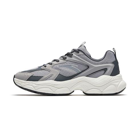 安踏 小千禧丨休闲鞋男鞋耐磨减震百搭轻便跑步运动男运动健身休闲鞋子 图片 2