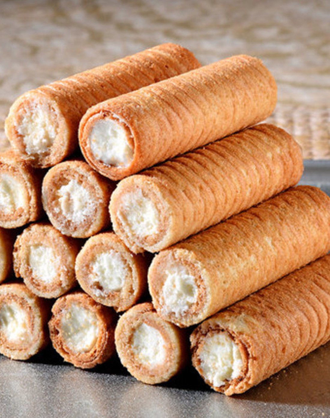 (两件起售)徐福记卷心酥奶油味105g×4包组合