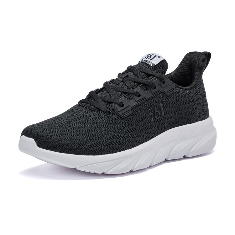 361° 【四季爆品】网面透气舒适包裹男式跑鞋缓震耐磨软弹运动鞋男鞋