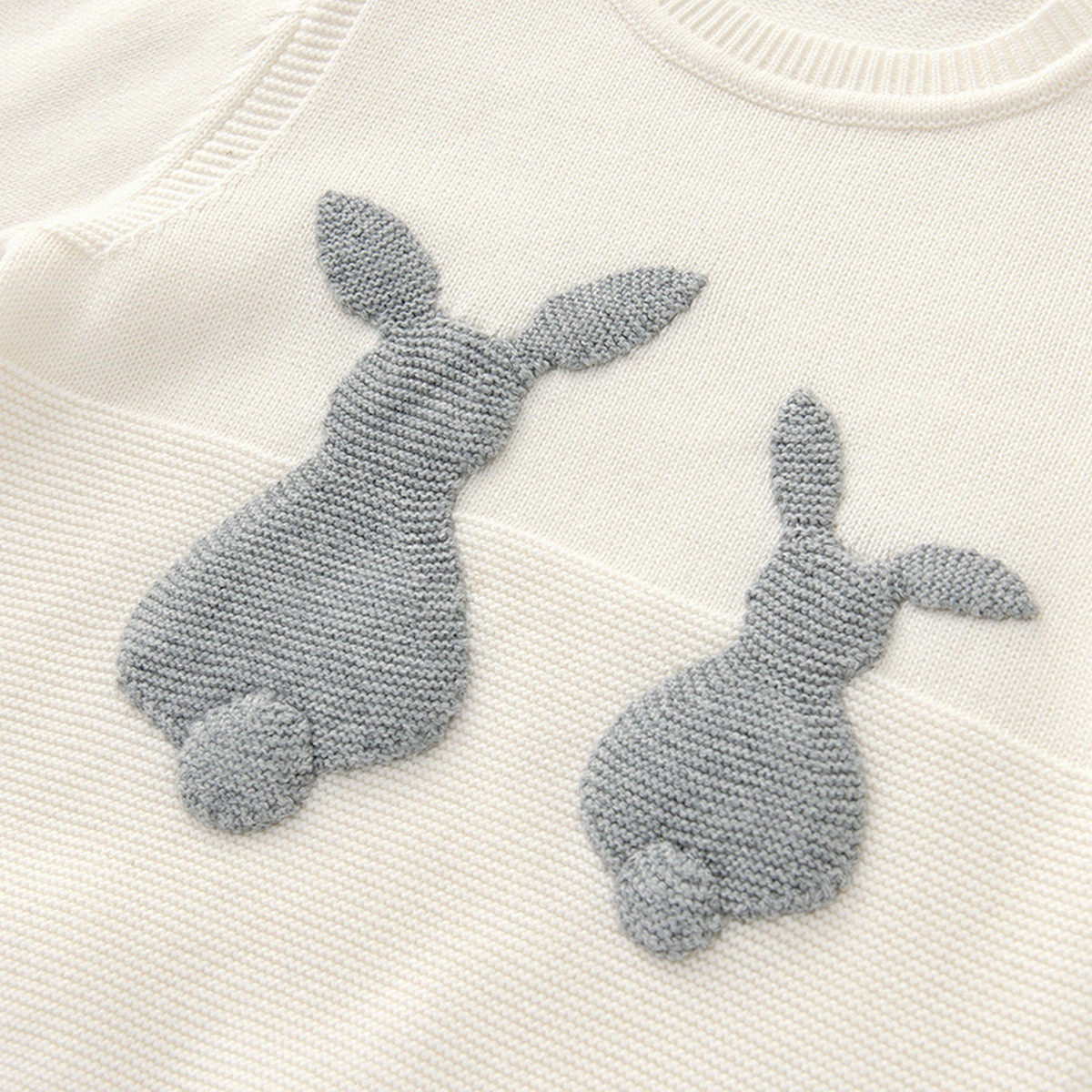 毛衣编织小兔子头图案图片