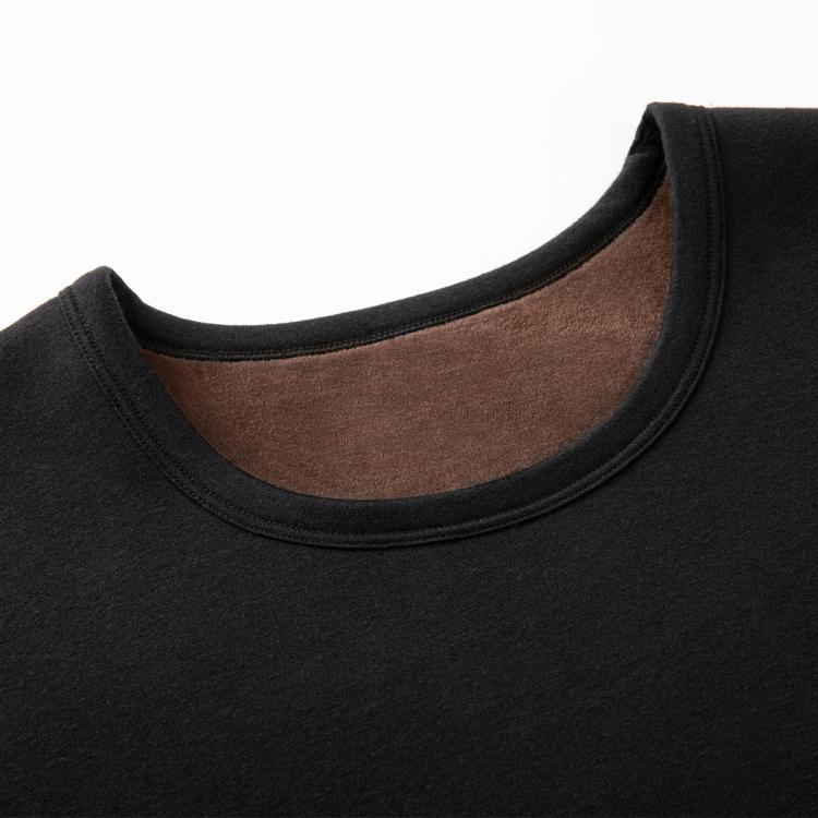 柒牌 【加绒加厚】保暖内衣男士套装防寒秋衣秋裤打底衫圆领保暖衣