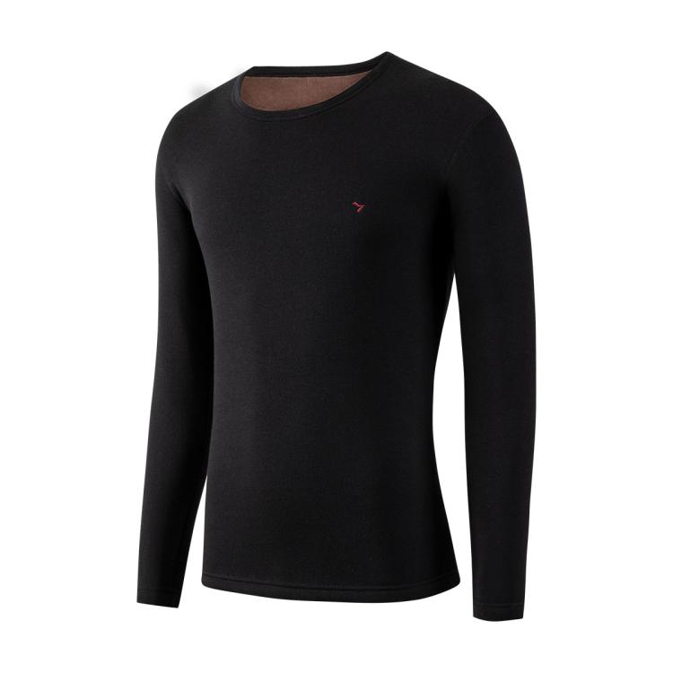 柒牌 【加绒加厚】保暖内衣男士套装防寒秋衣秋裤打底衫圆领保暖衣