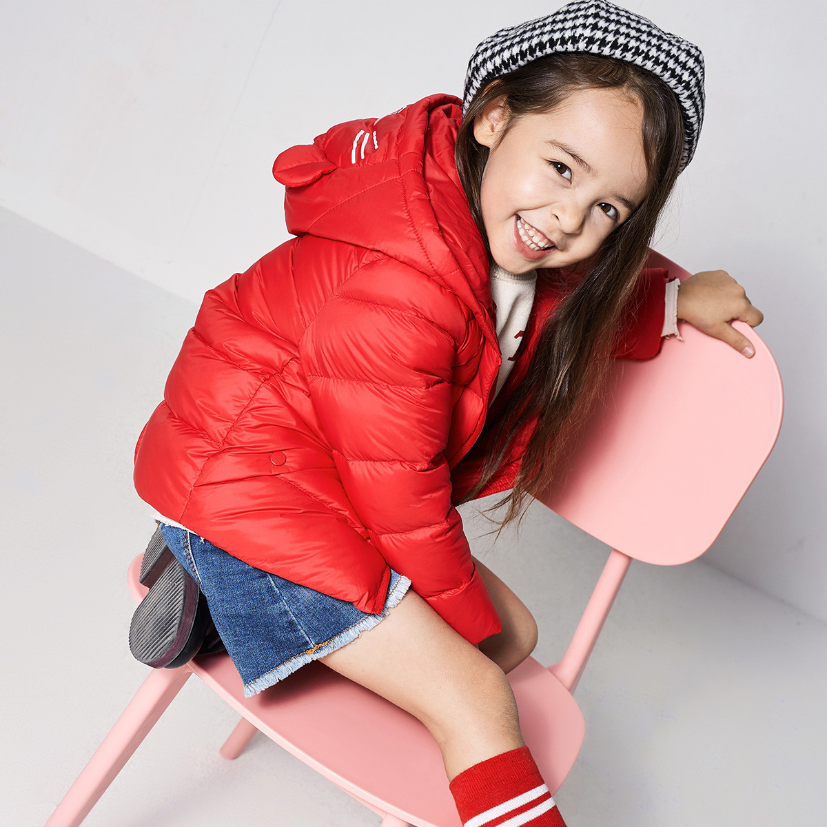 巴拉巴拉童装女童羽绒服秋冬2018新款儿童连帽外套女小童宝宝轻薄2岁3