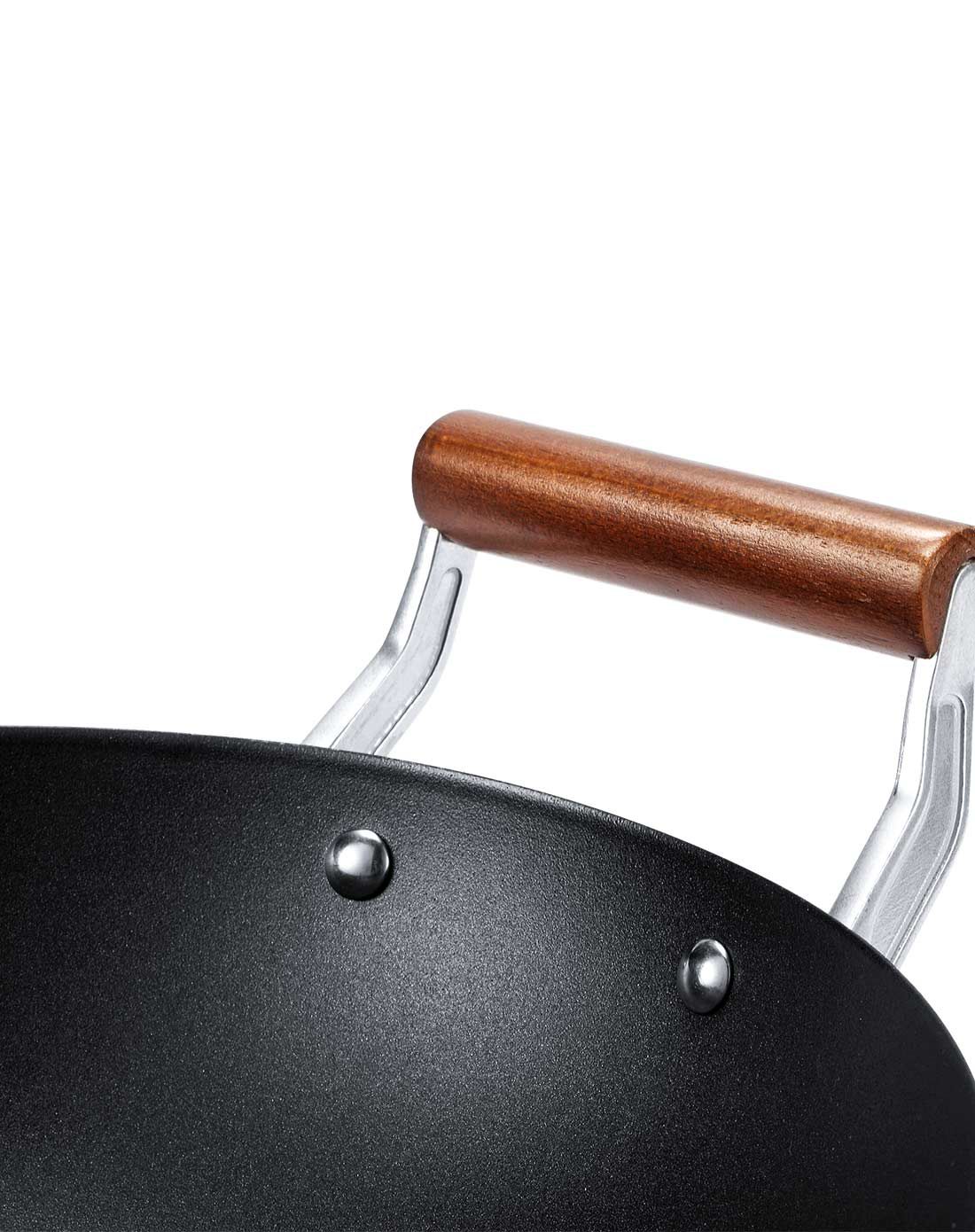 黑晶铁锅系列32cm炒锅