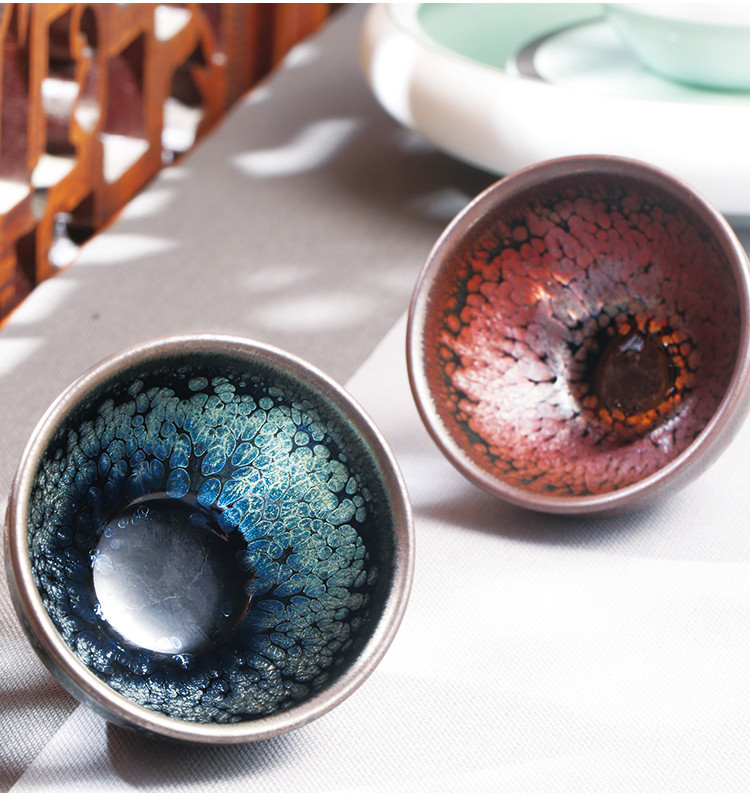 非遗传承人范大飞携手对盏盏杯品茗杯主人杯喝茶建盏杯建盏茶杯