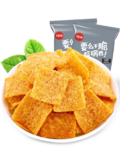 【小米锅巴(烧烤味)80gx5袋】童年零食办公室休闲小吃膨化