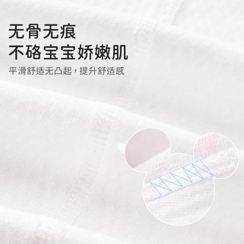 迪士尼 【超值2件装】婴儿连体衣夏季纯棉宝宝长袖哈衣薄款透气网眼爬服 图片 6