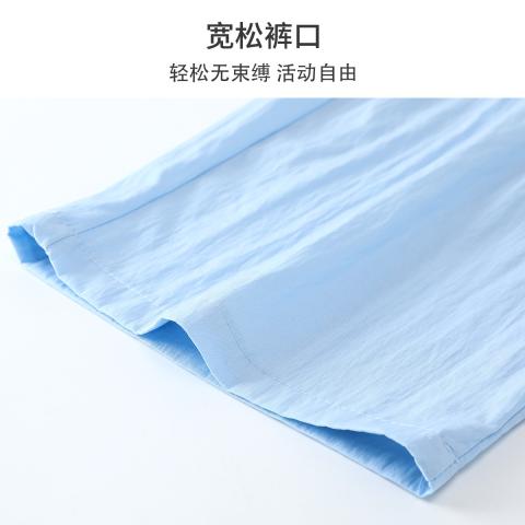迪士尼 【轻薄阔腿】儿童裤子女童夏季直筒裤朱迪兔中大童休闲裤 图片 6