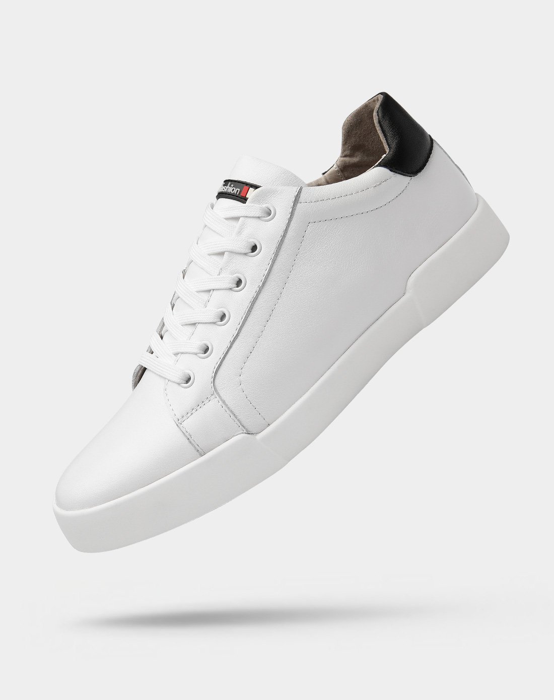 【真皮】【爆款】2018新款男士小白鞋 简约男款商务休闲鞋 牛皮透气