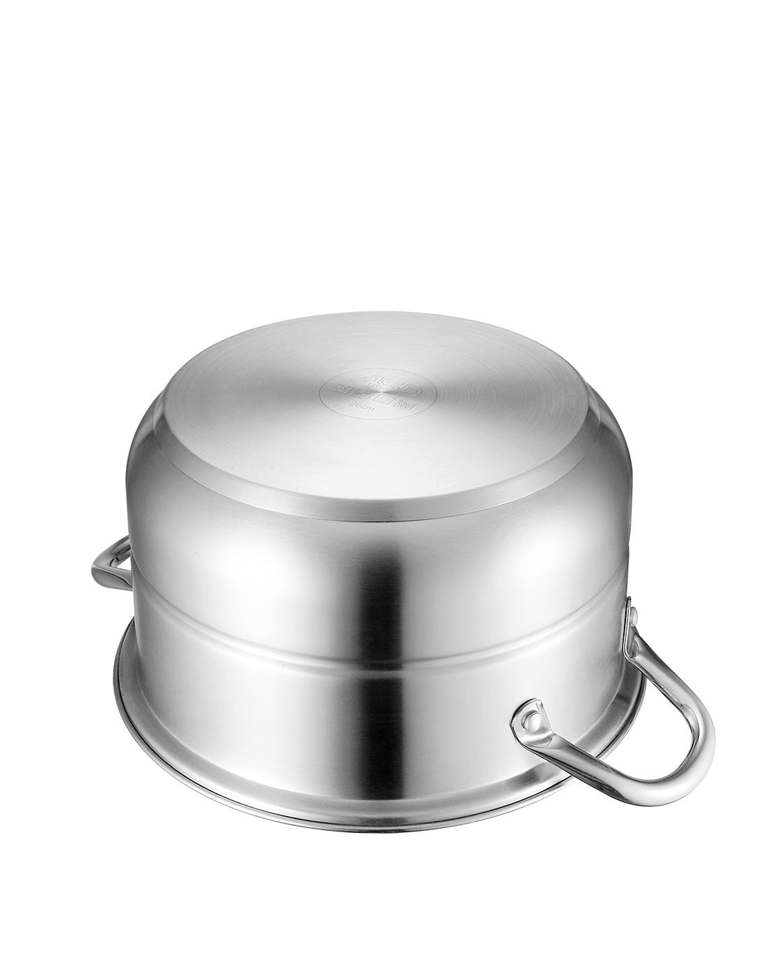 锅得钢蒸境界 加厚复底三层蒸锅26cm