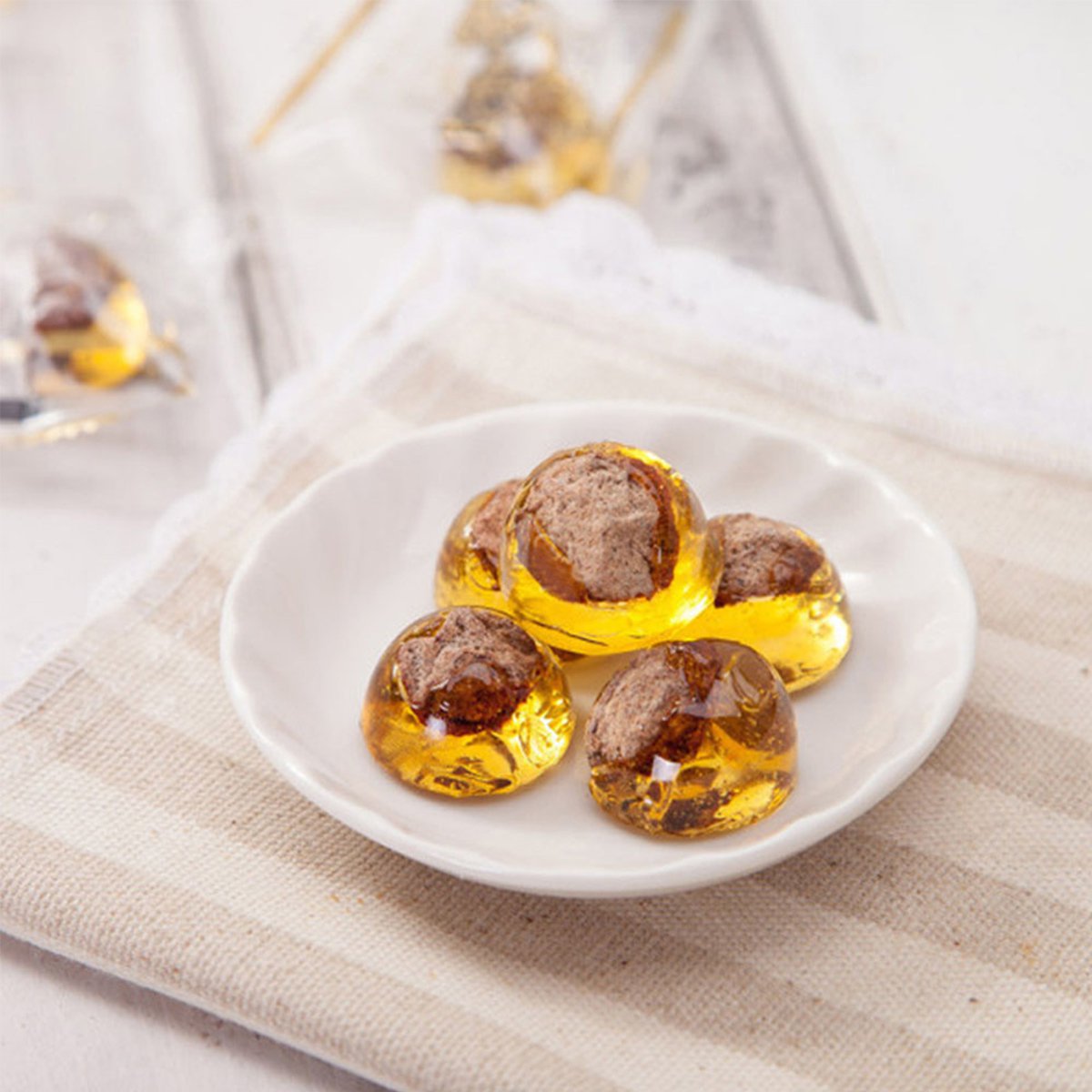 自然素材黄心梅糖100g