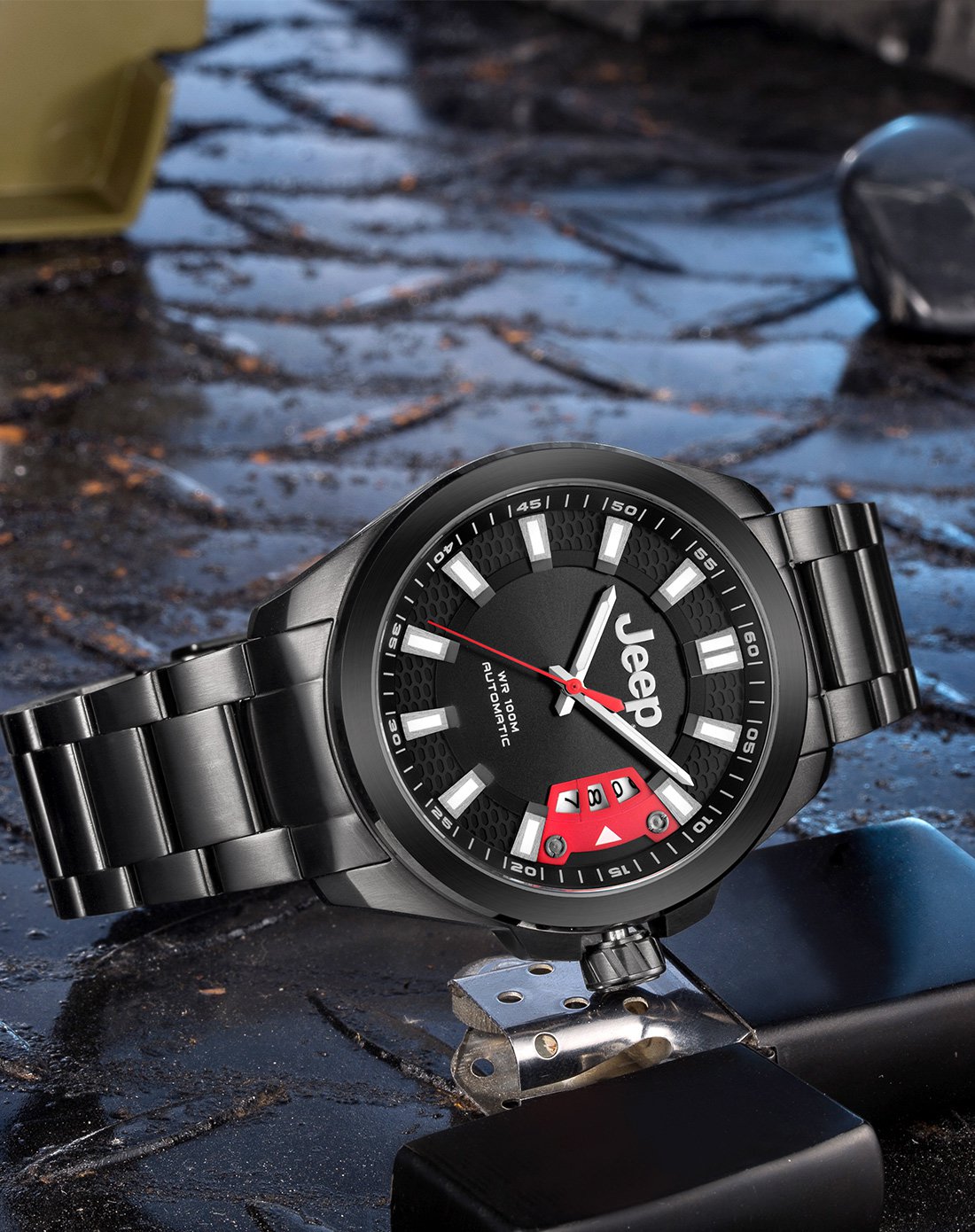 jeep手表75周年特供夜光防水自动机械表