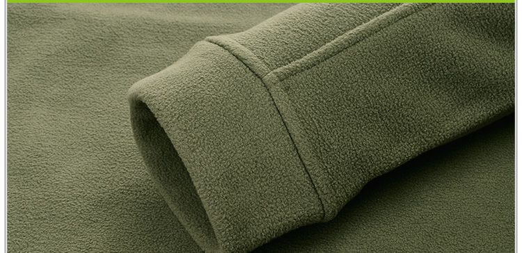 舒适保暖 男款黑色抓绒衣