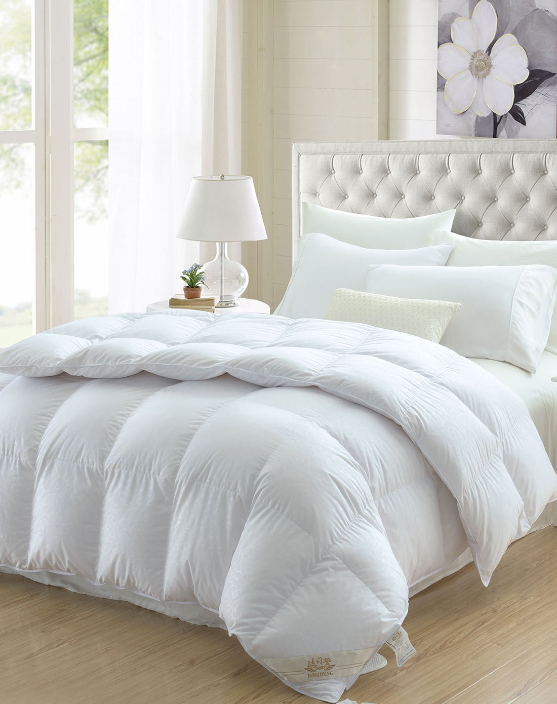 【90%白鸭绒冬被】波司登家纺 高支高密加厚蓄热羽绒被冬被 被子 被芯