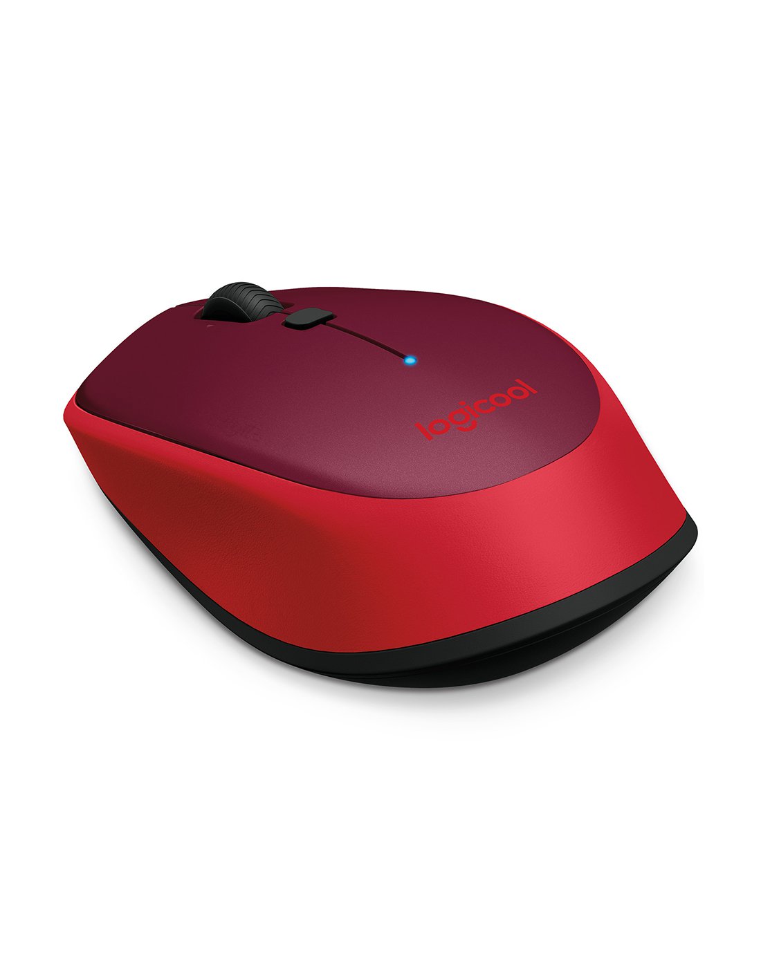 罗技m336红色蓝牙鼠标商务办公电脑笔记本鼠标省电无线鼠标