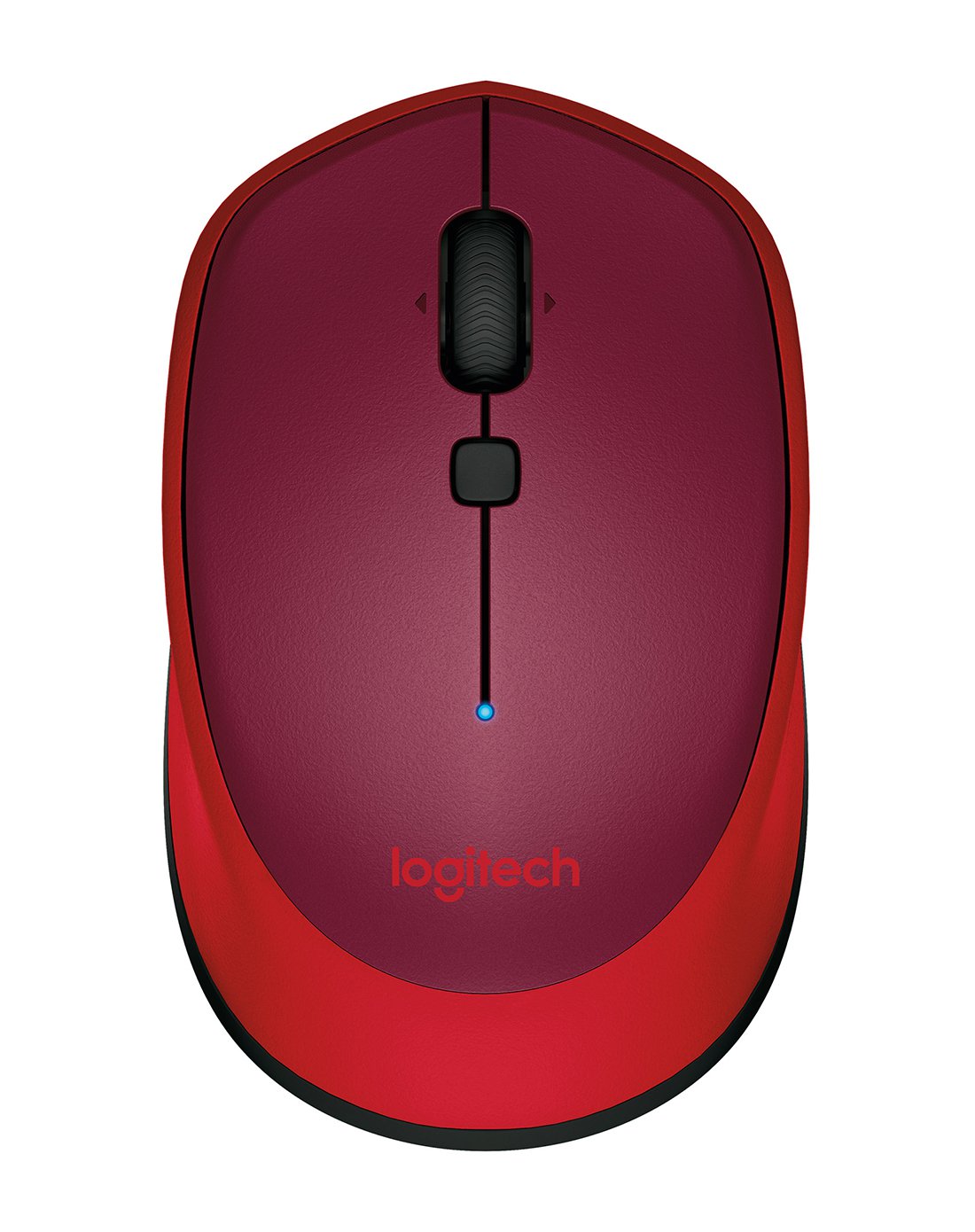 罗技m336红色蓝牙鼠标商务办公电脑笔记本鼠标省电无线鼠标