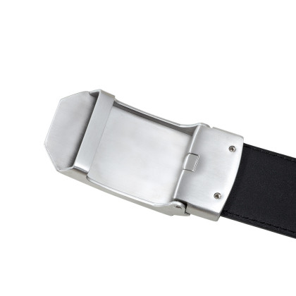 时尚不锈钢男士十字纹自动扣腰带
