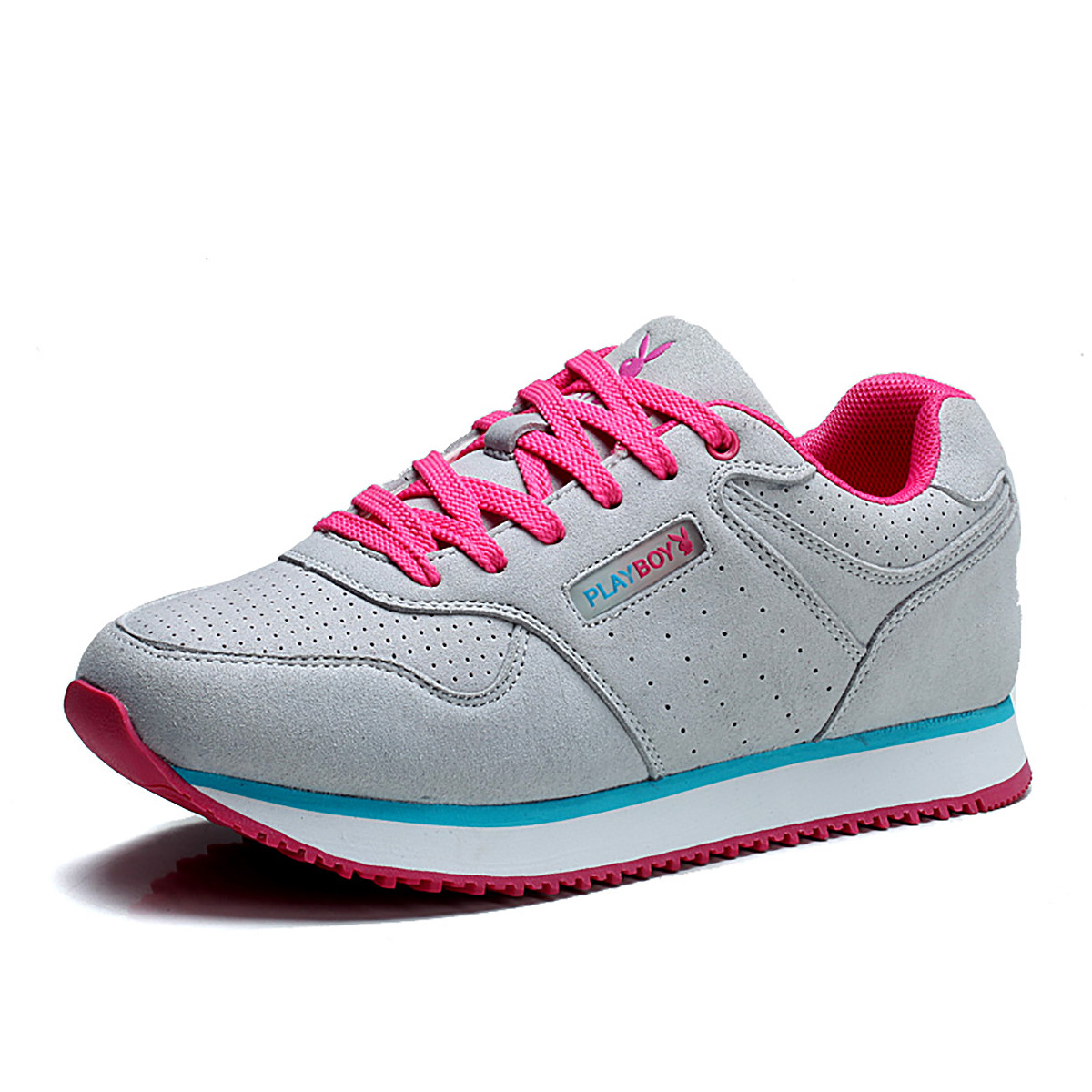 playboy花花公子女鞋韩版潮情侣鞋运动休闲鞋跑步鞋女板鞋旅游鞋单鞋