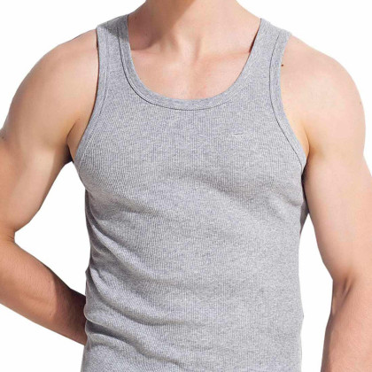 七匹狼2件装时尚透气运动全棉粗针罗纹纯棉男士吊带背心f98791_唯品会