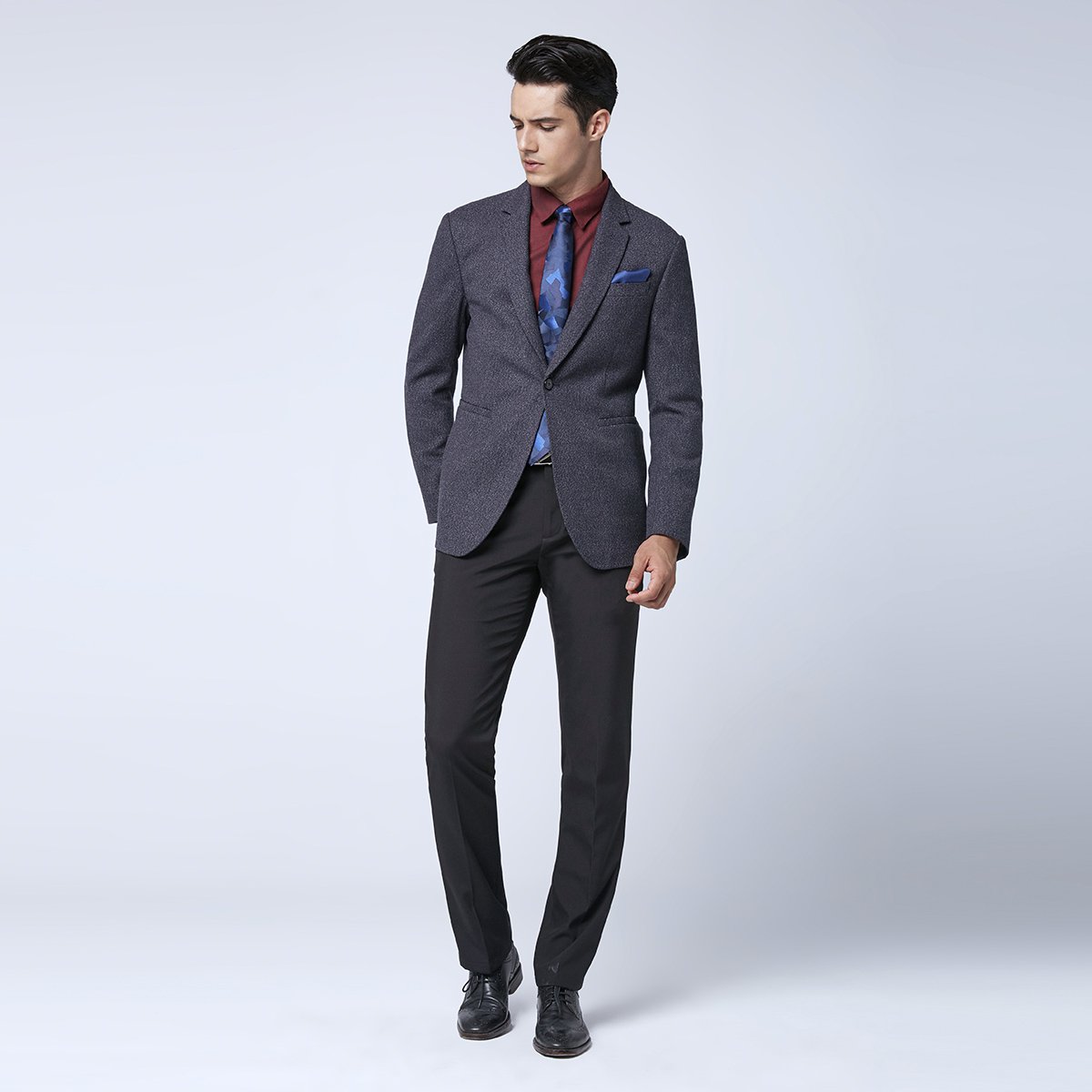 金利来goldlion男装特卖旗舰店(旧) 金利来男装花纱面料简约商务男士