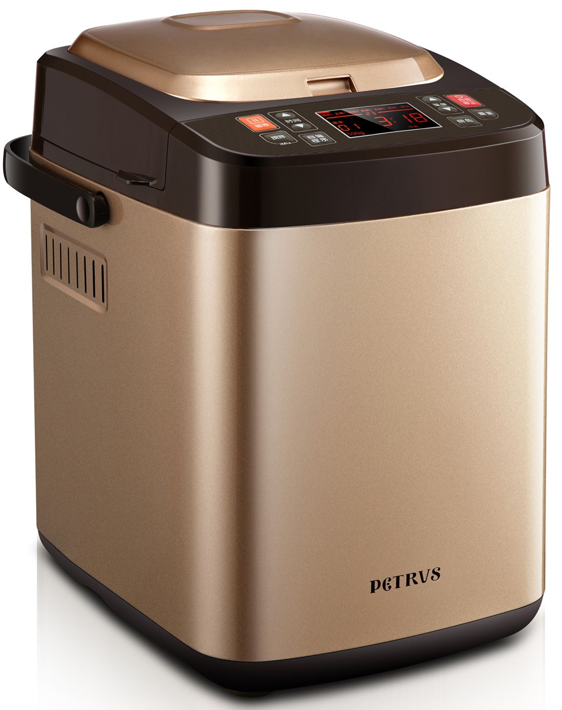 柏翠(petrus)面包机 双撒料 全自动家用多功能静音pe9800