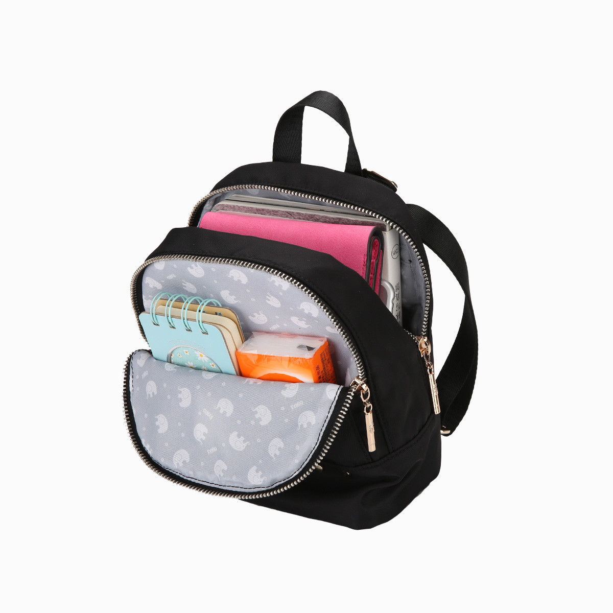 迷你型韩版纯色休闲简约mini双肩包(小mini)