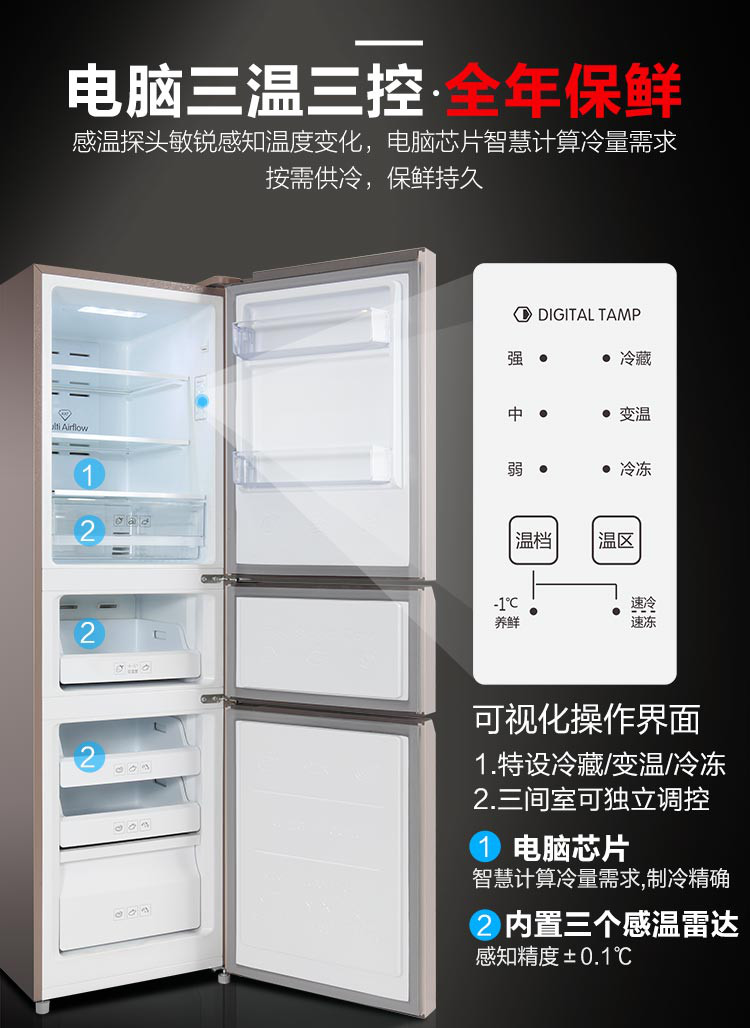 tcl冰箱怎么调温度图解图片