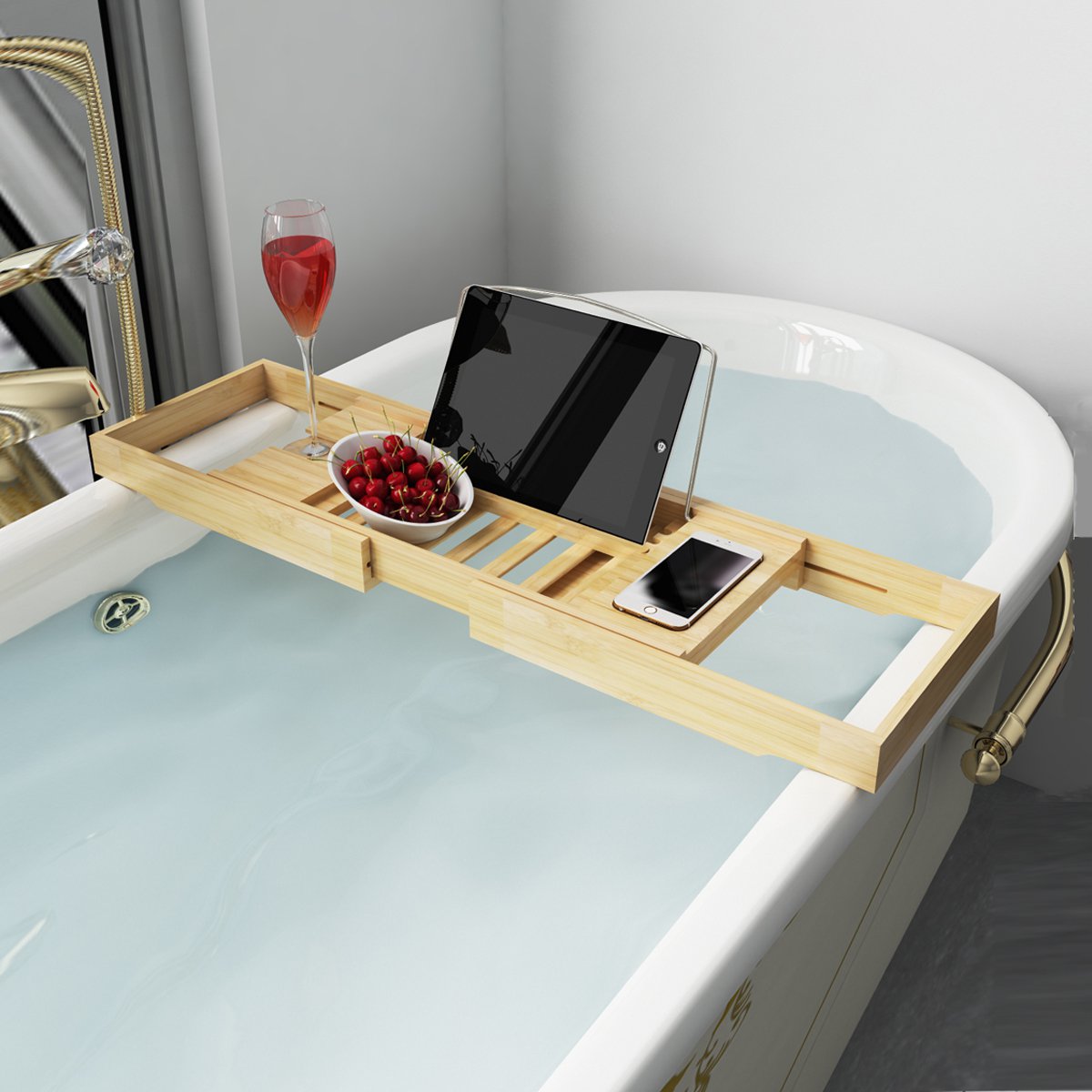 简易浴缸伸缩架浴室置物架