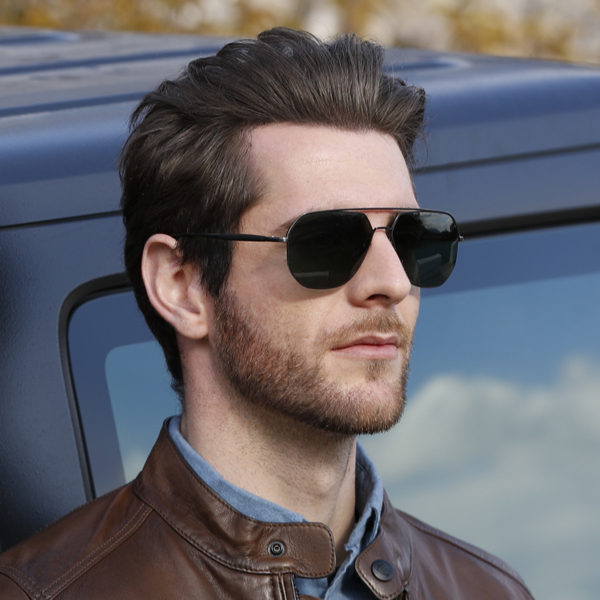 jeep吉普太阳镜男款开车偏光眼镜男多边形墨镜jeepa6268-d3_唯品会