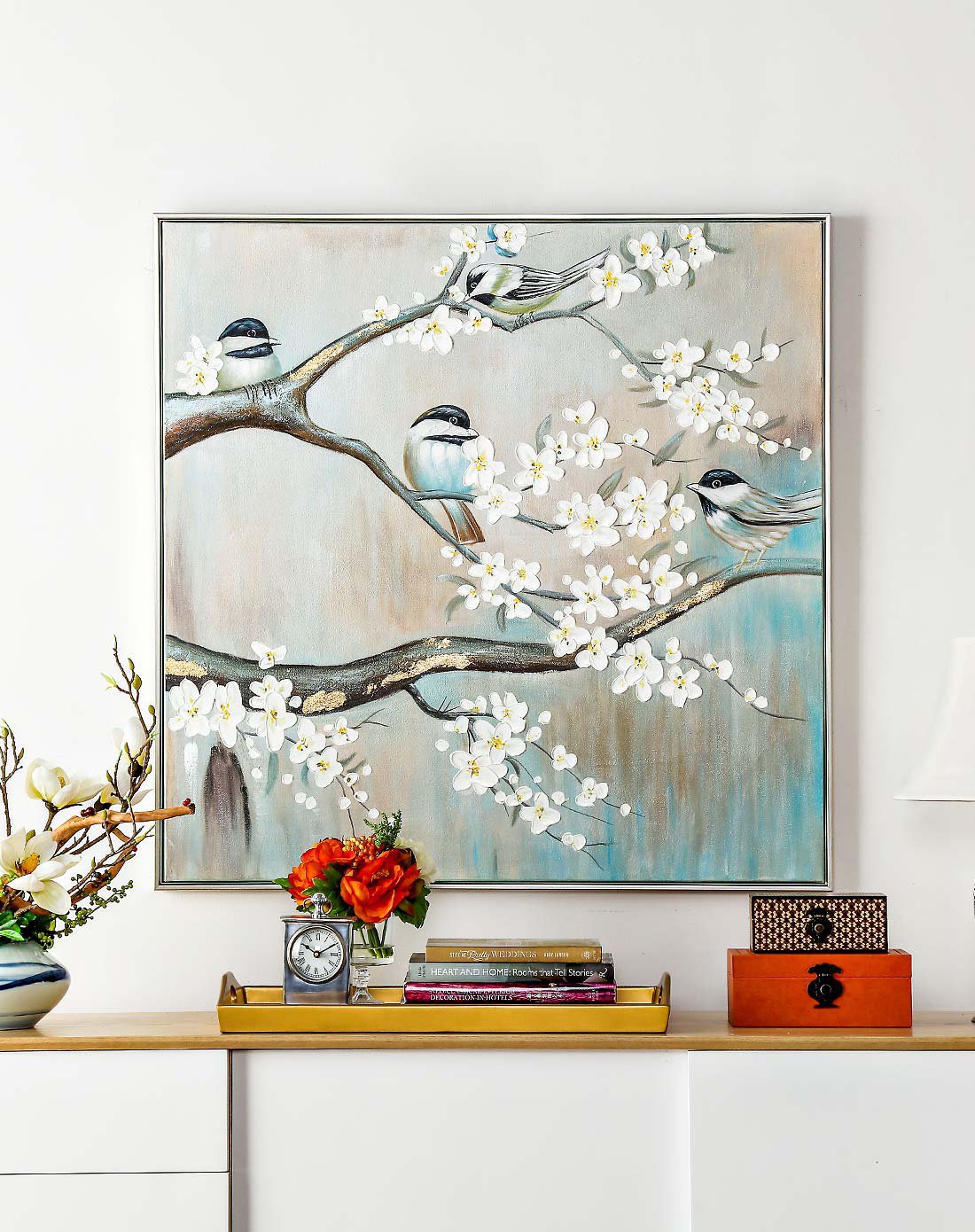 家居墙面装饰 手绘有框油画装饰画