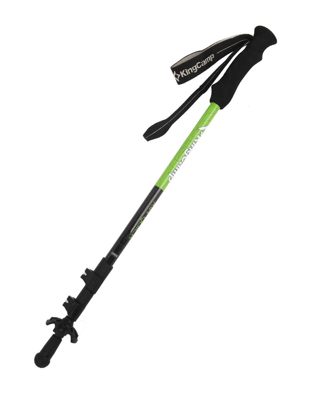 三节可伸缩100%碳素杆登山杖