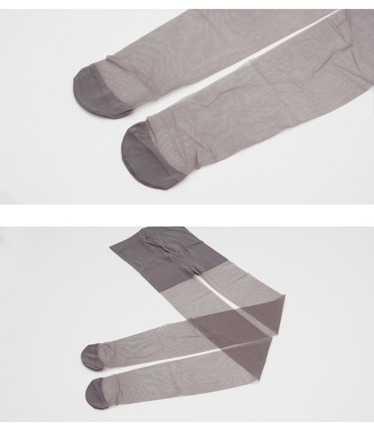 恒源祥 超薄绢感包芯丝连裤袜4条装(2肤2灰)