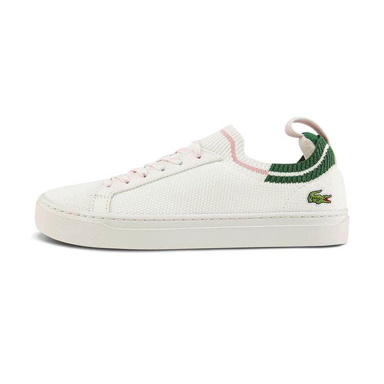 Lacoste 女鞋秋季时尚法式休闲潮流复古板鞋女 In White