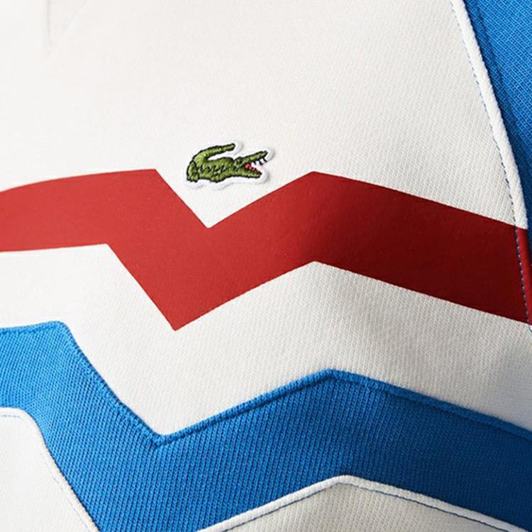 Lacoste 法国鳄鱼男装运动休闲时尚拼色圆领套头衫卫衣