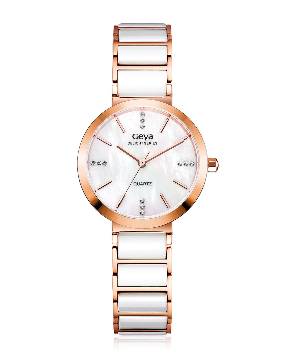 格雅【新品首发】时尚简约陶瓷石英女表