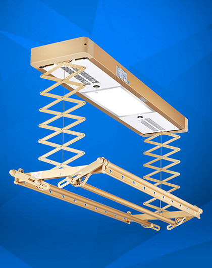 opple智能电动晾衣架自动升降伸缩风干杀菌照明遥控阳台晒衣架