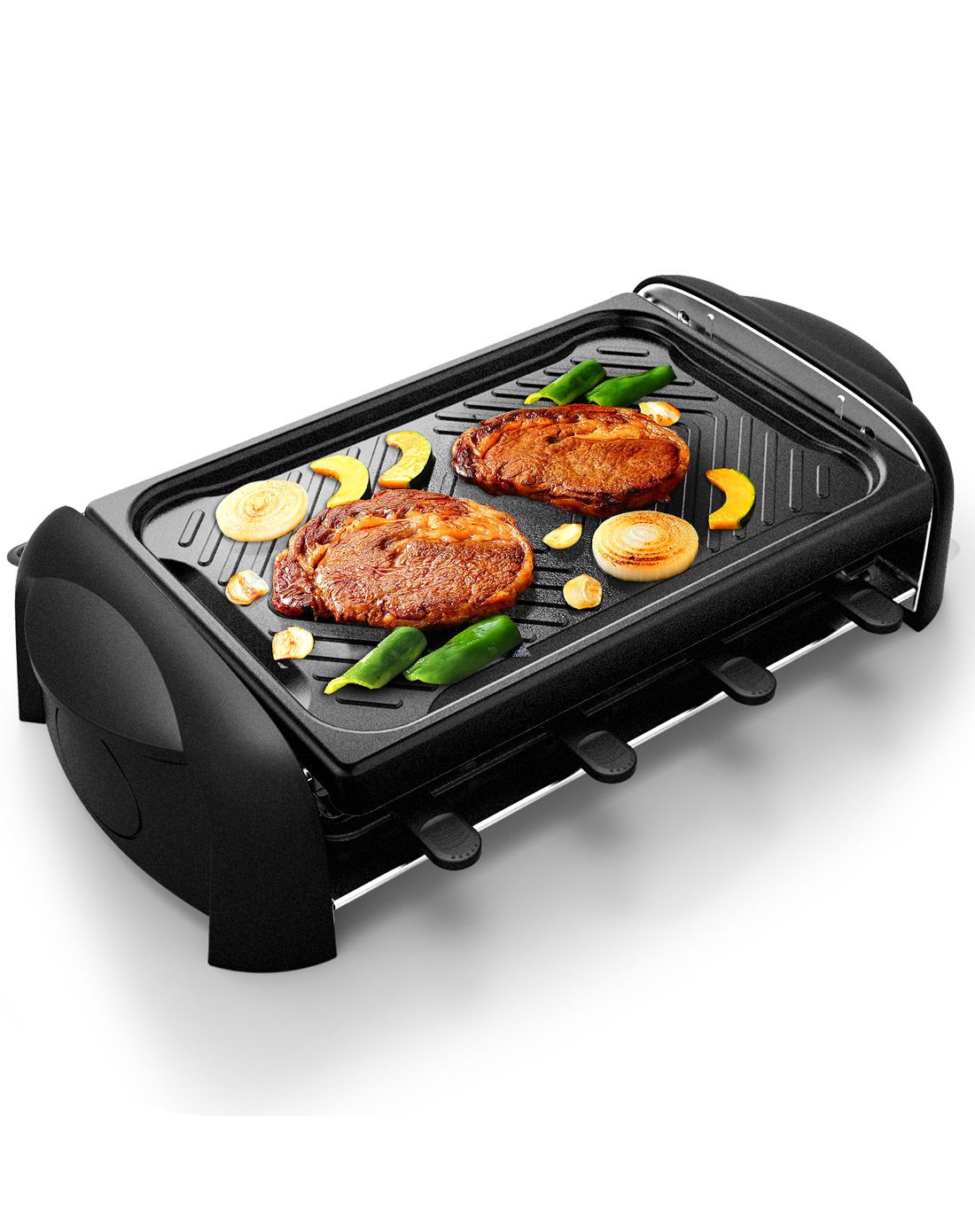 利仁kl-j4300电烤炉韩式不粘无烟双层多功能家用电烤盘室内烧烤炉