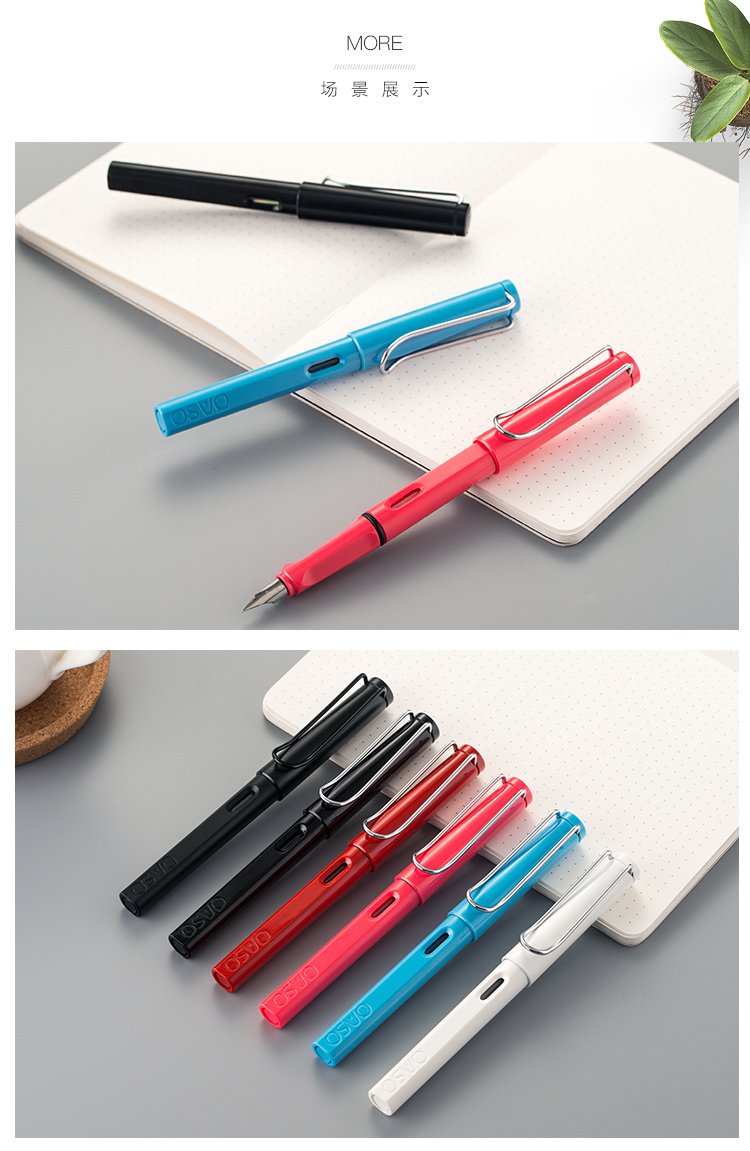 优尚s007亮黑色墨水笔ef尖