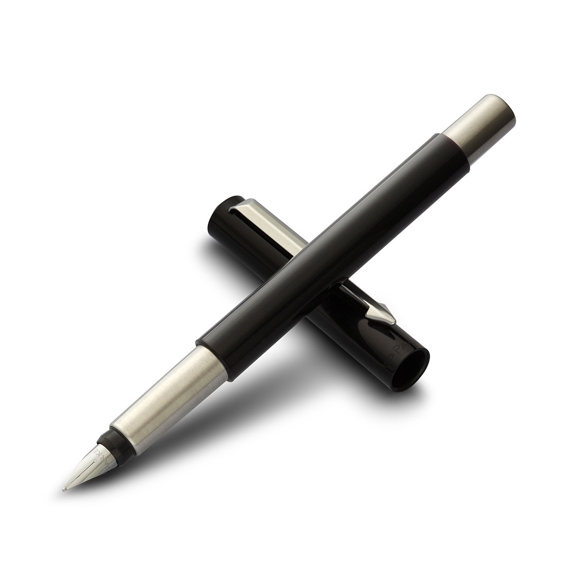 parker派克 威雅黑色胶杆钢笔/墨水笔情侣礼物 商务办公学生钢笔练字