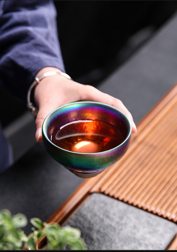 建盏建窑纯手工妖妃主人单杯功夫茶具单个喝茶杯个人专用天目茶盏