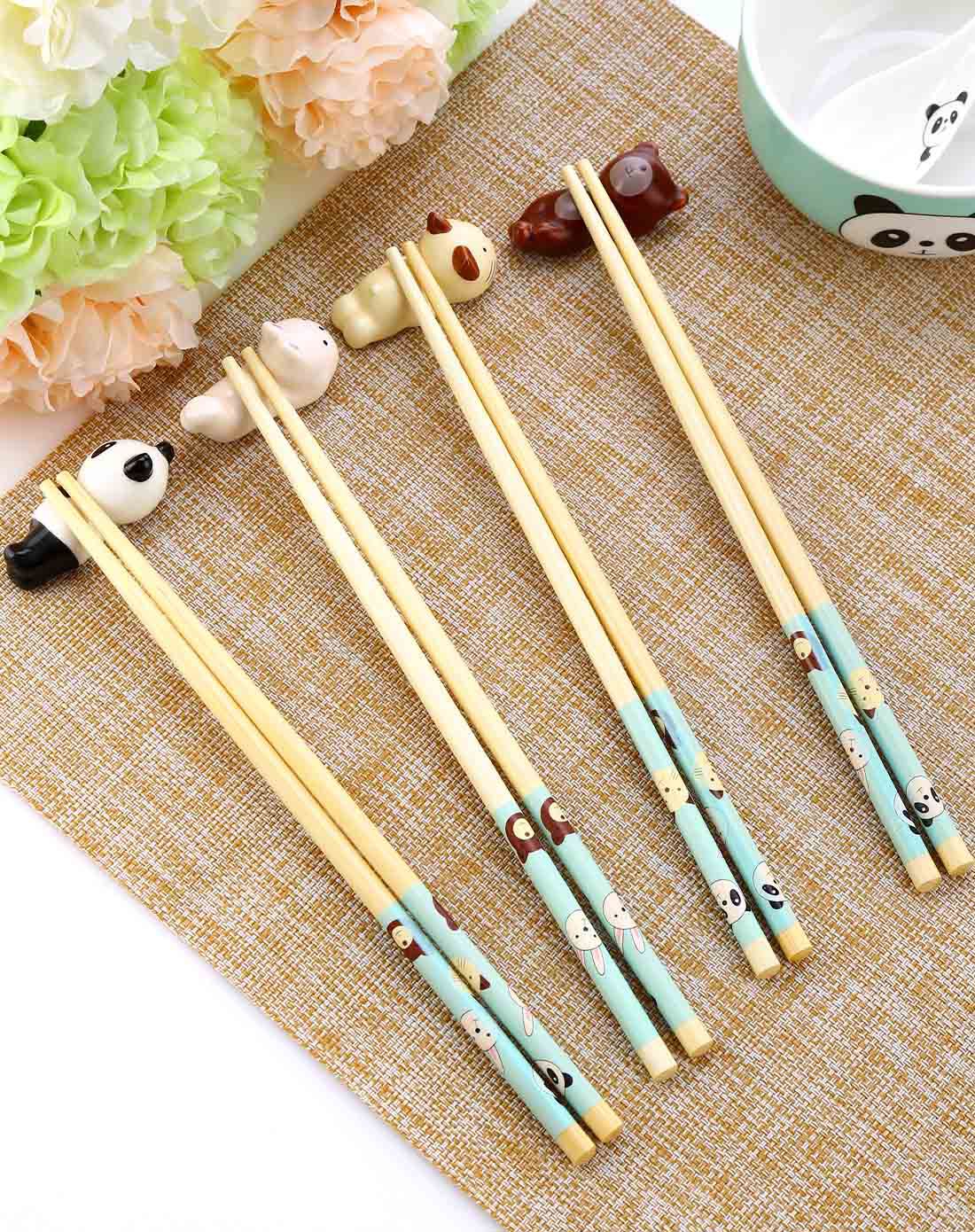 俏色健康木筷子4双装