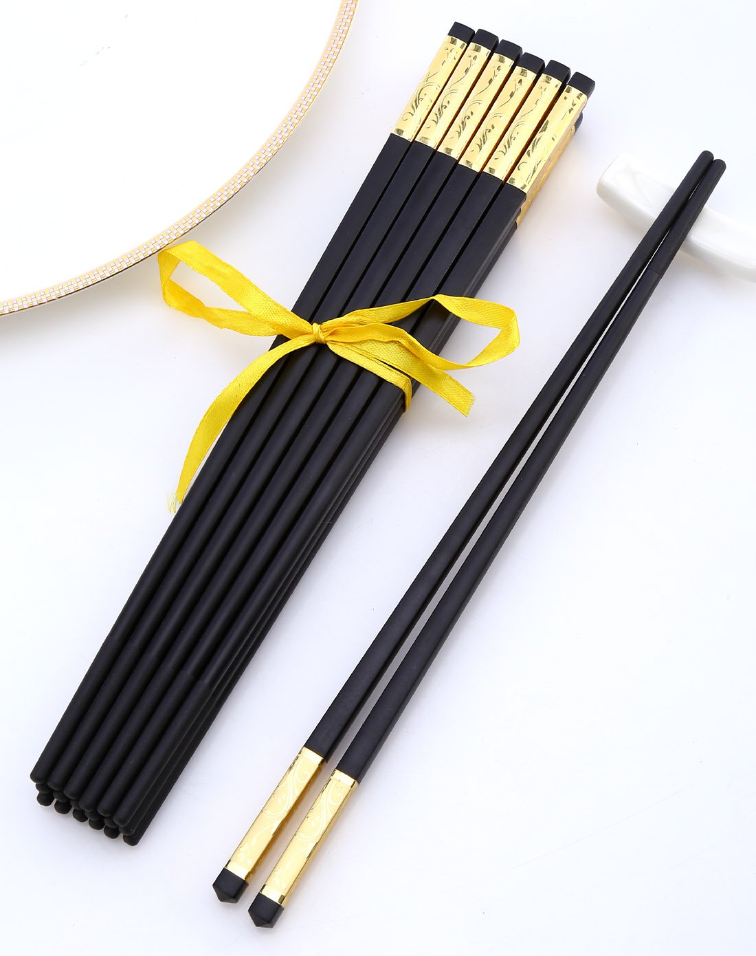 10双装耐高温不变形合金筷