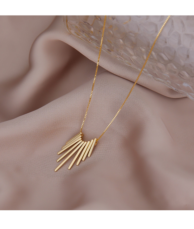 通体s925银流苏项链女气质高级感锁骨链颈链吊坠饰品