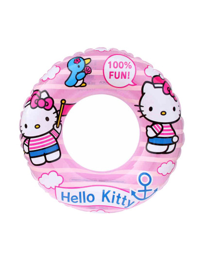 凯蒂猫儿童可爱充气圆形泳圈