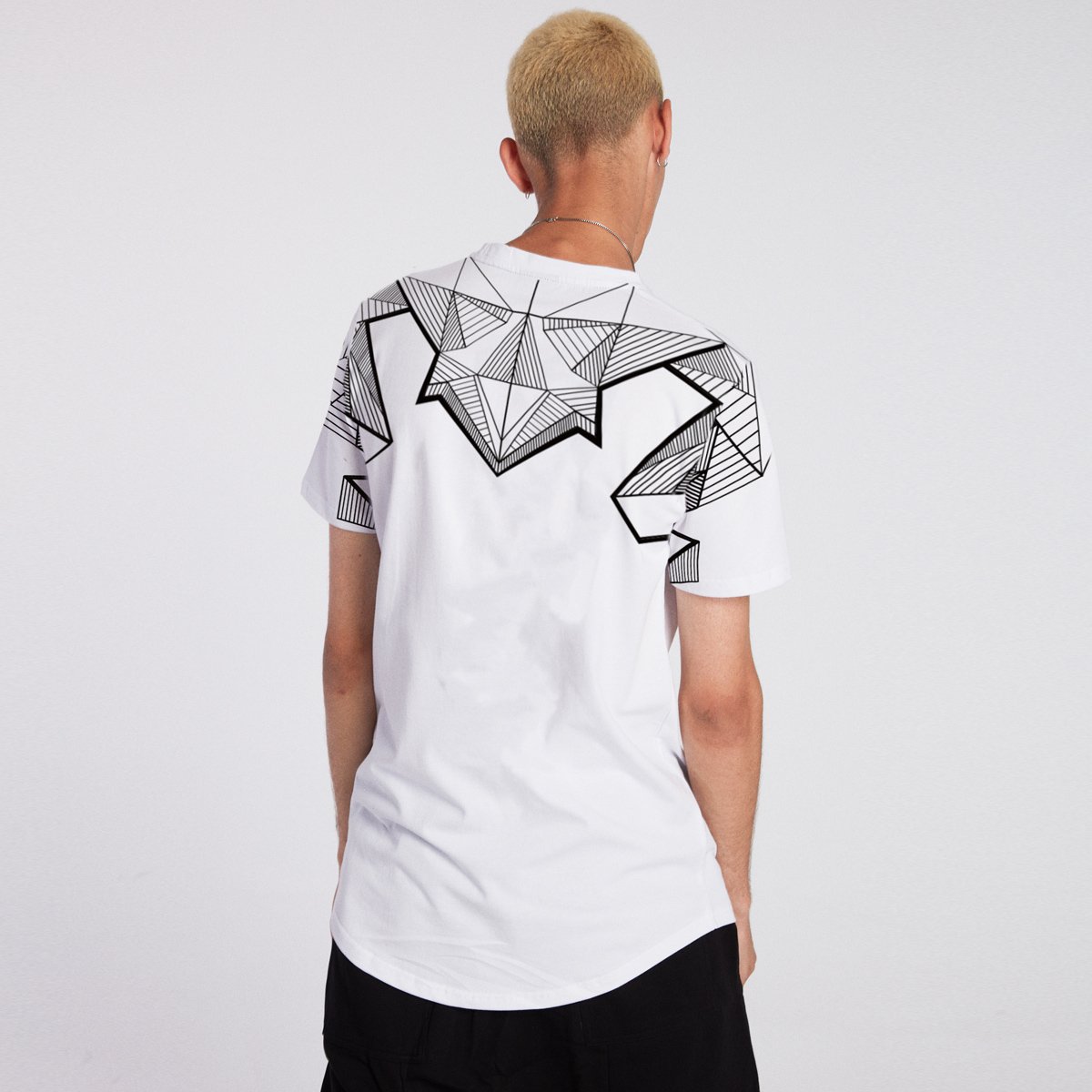 夏季新款数码喷绘创意印花科幻图案男装短袖t恤