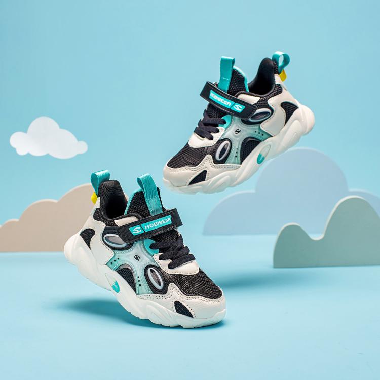 哈比熊 童鞋男童运动鞋春秋季中大童网面鞋韩版儿童鞋子透气休闲跑步鞋