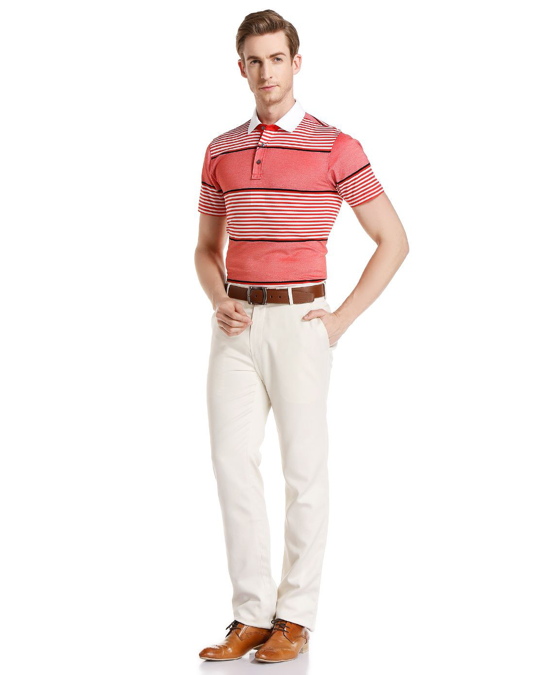 byford/百富男士翻领短袖t恤polo衫