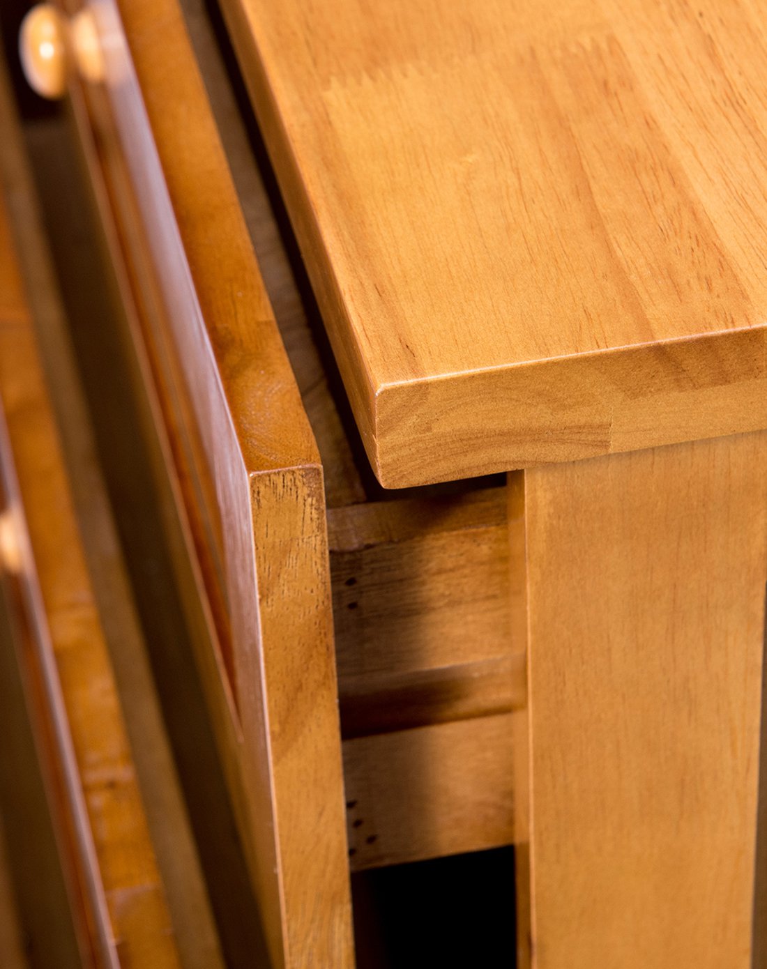 (原木色)四抽古典柜客厅木柜实木斗柜