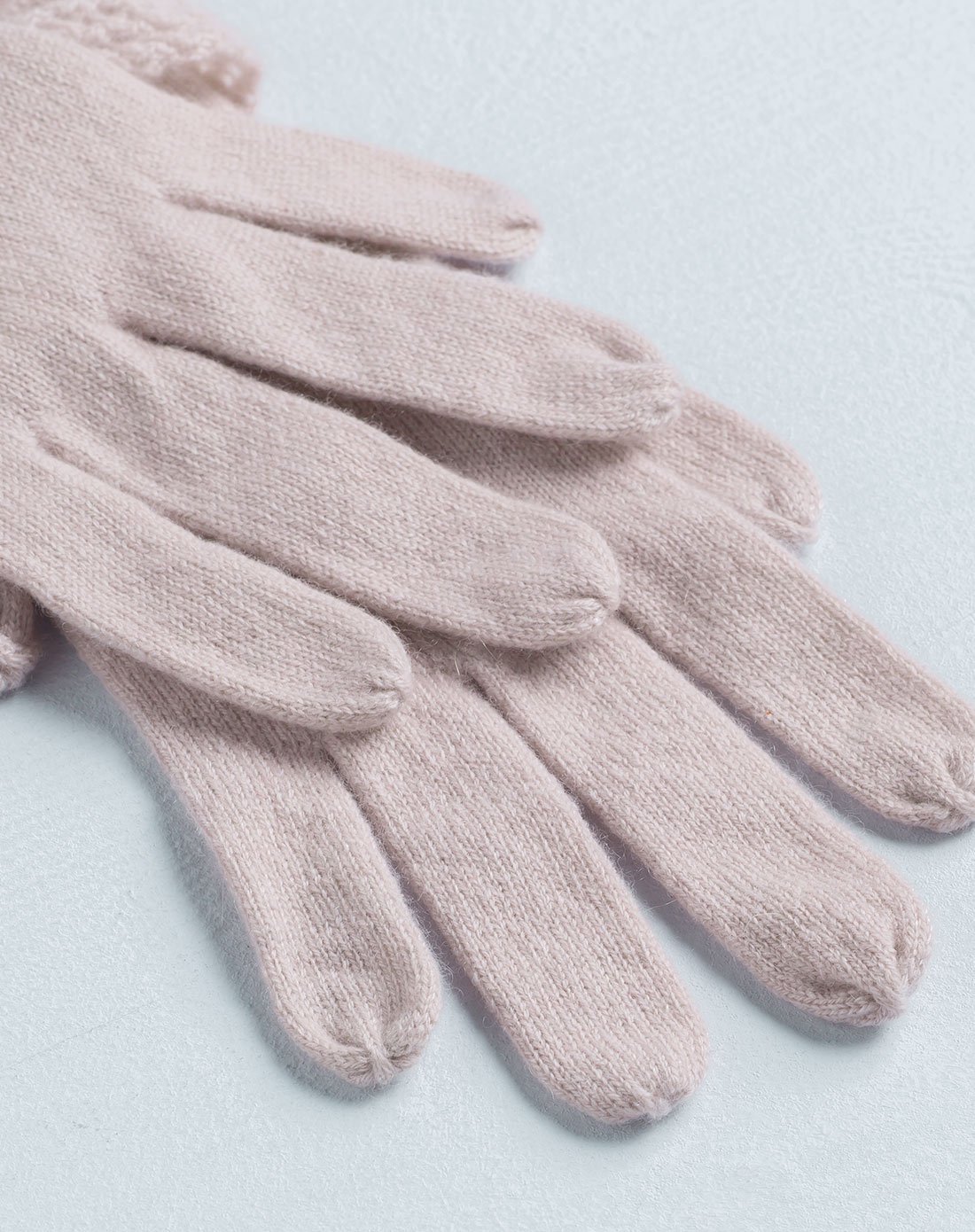 纯山羊绒镂空花边手套